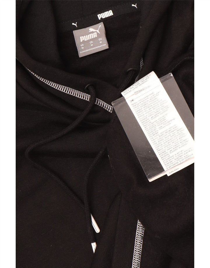 PUMA Ženska prevelika majica s kapuljačom s kapuljačom UK 14 Srednje crni pamuk