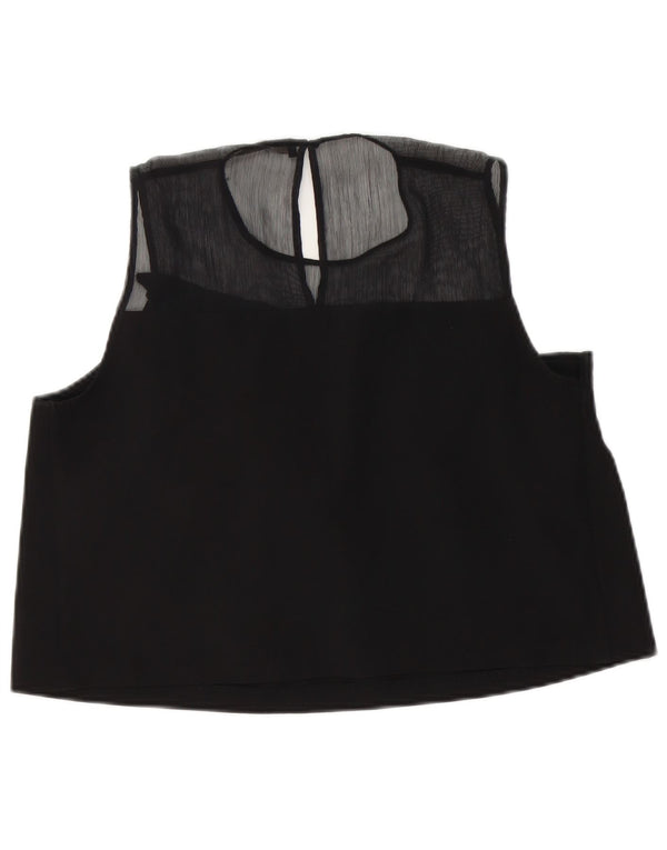 Zara ženska kratka majica bez rukava UK 14 velika crna