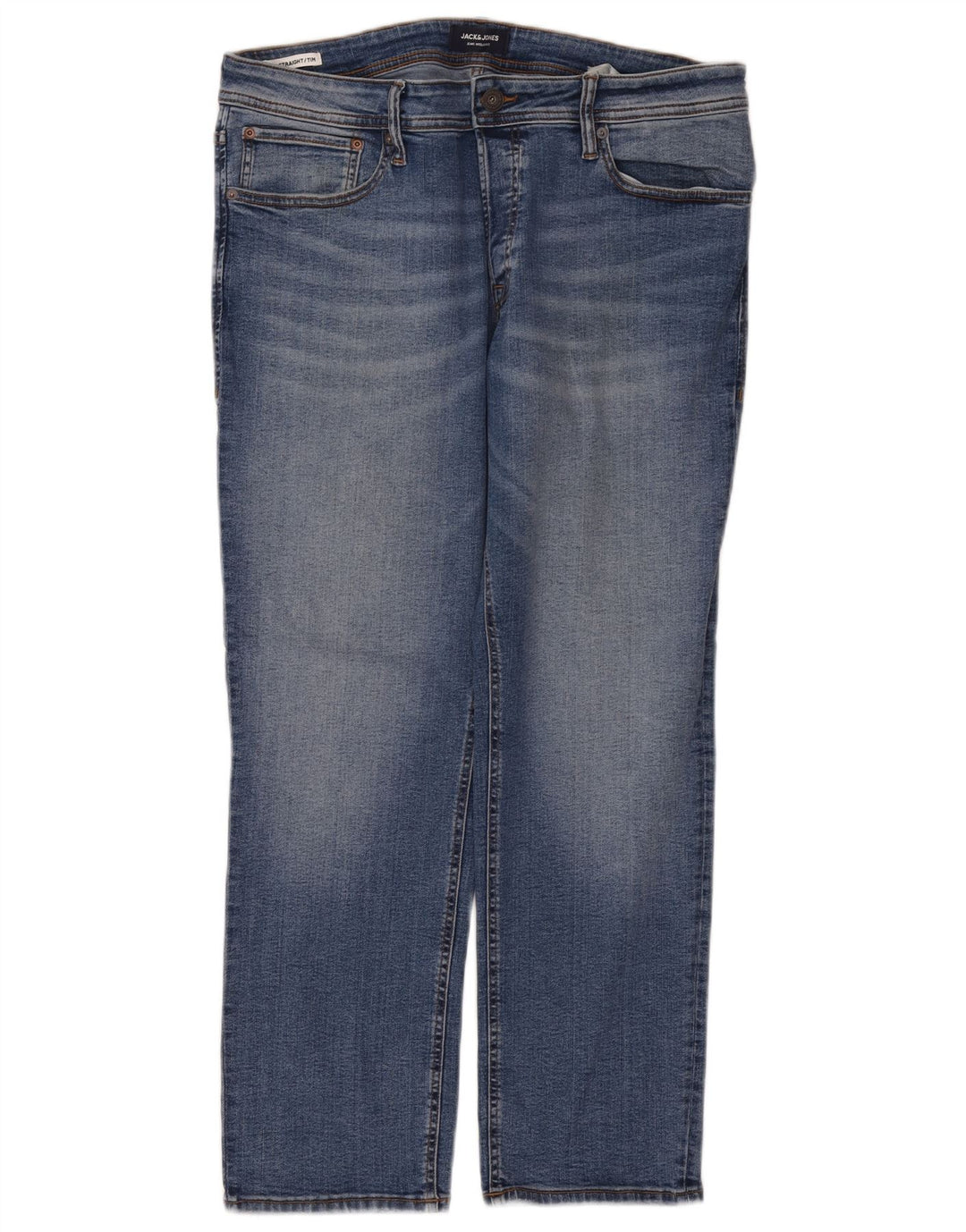Jack & Jones Muške Tim Straight Jeans W36 L30 Plavi pamuk