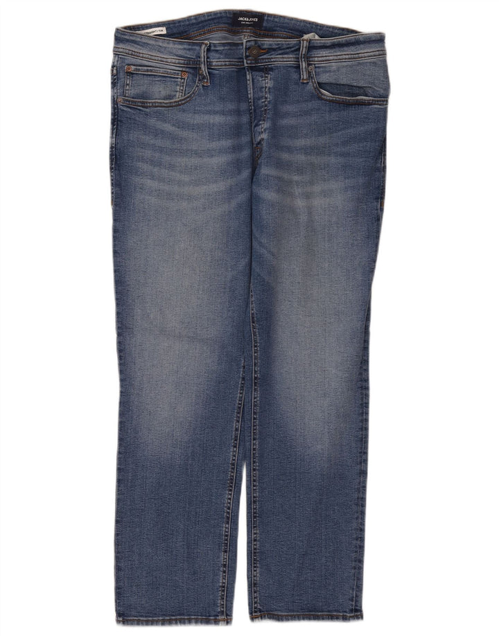 Jack & Jones Muške Tim Straight Jeans W36 L30 Plavi pamuk