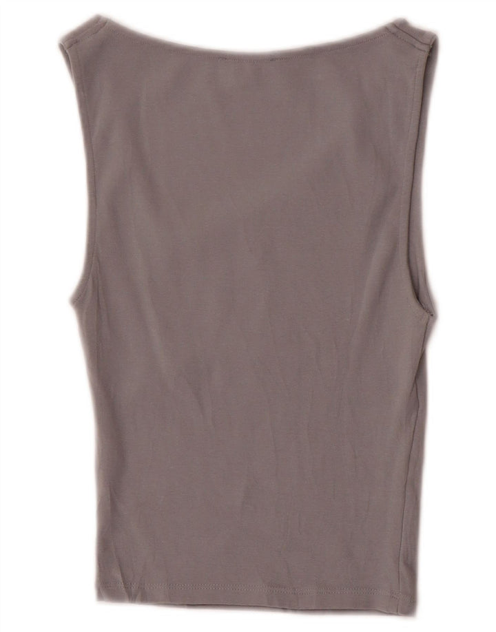 Zara ženski kratki prsluk UK 8 Small Gray