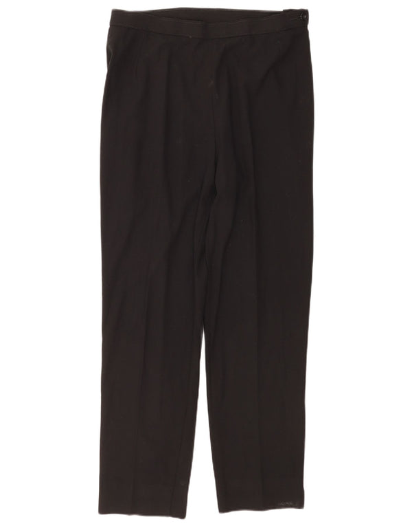 Marks & Spencer ženske ravne ležerne hlače UK 14 Large W32 L29 crne