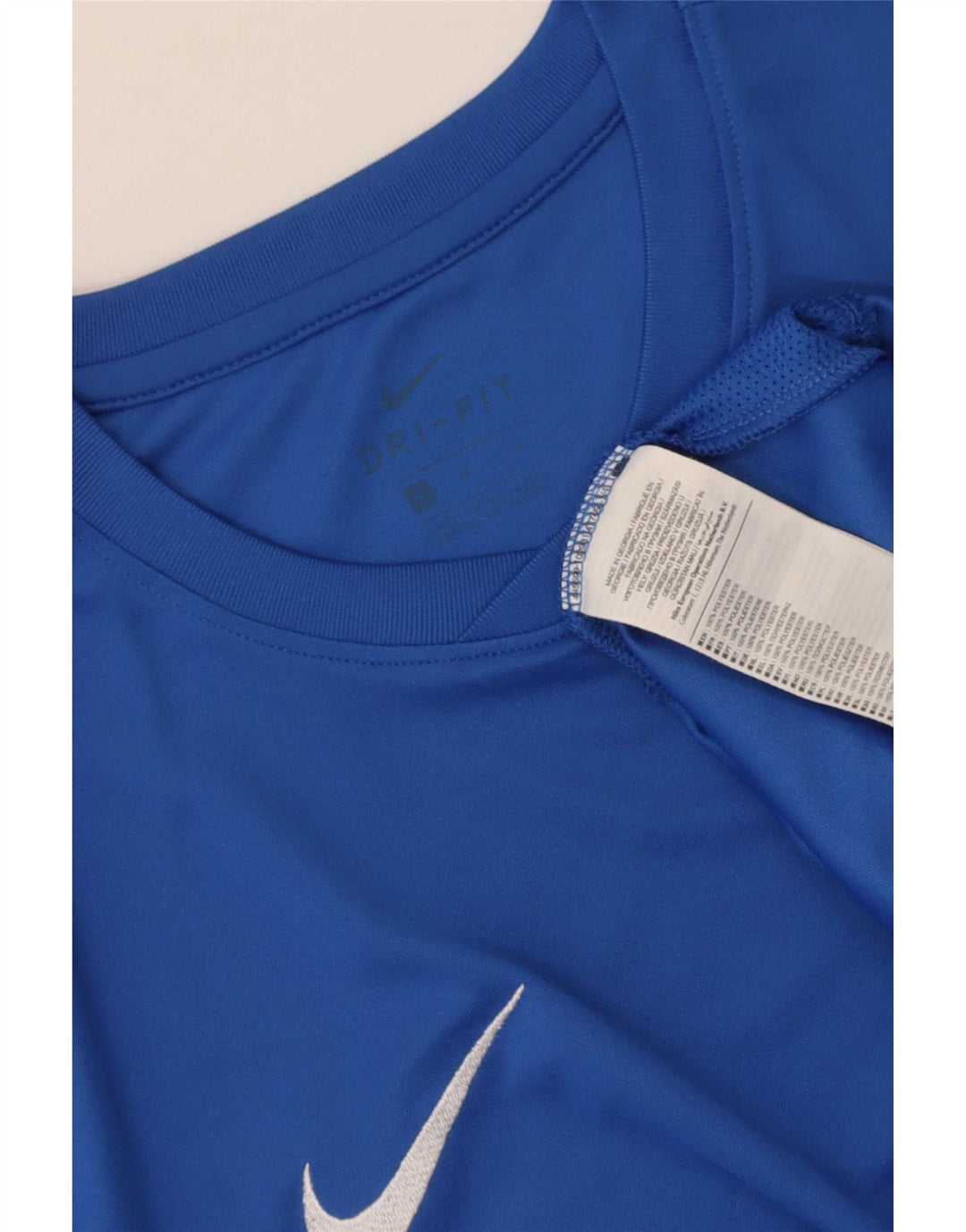 Nike Dri Fit T-Shirt Top srednje plavi poliester