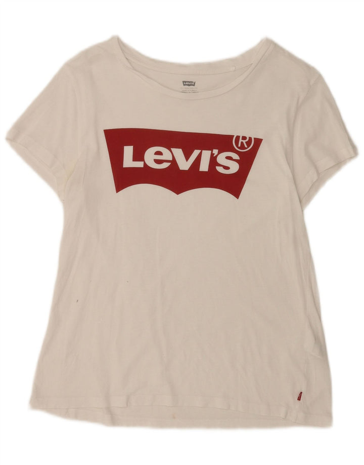 Levi's ženska majica kratkih rukava s grafičkim motivima UK 12 Srednje bijela