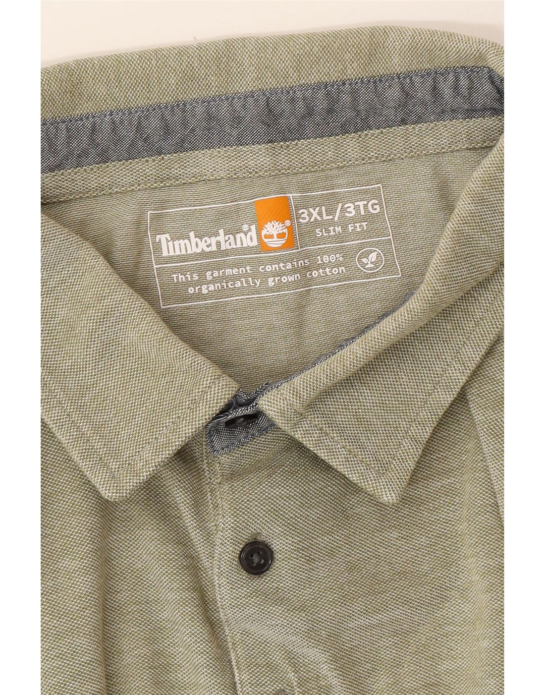 TIMBERLAND Muška uska polo majica 3XL Zeleni pamuk