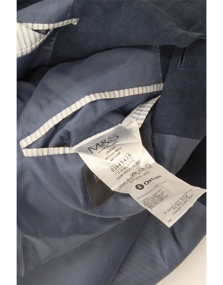 Marks & Spencer muška jakna sa 2 gumba UK 38 srednje plavi poliester