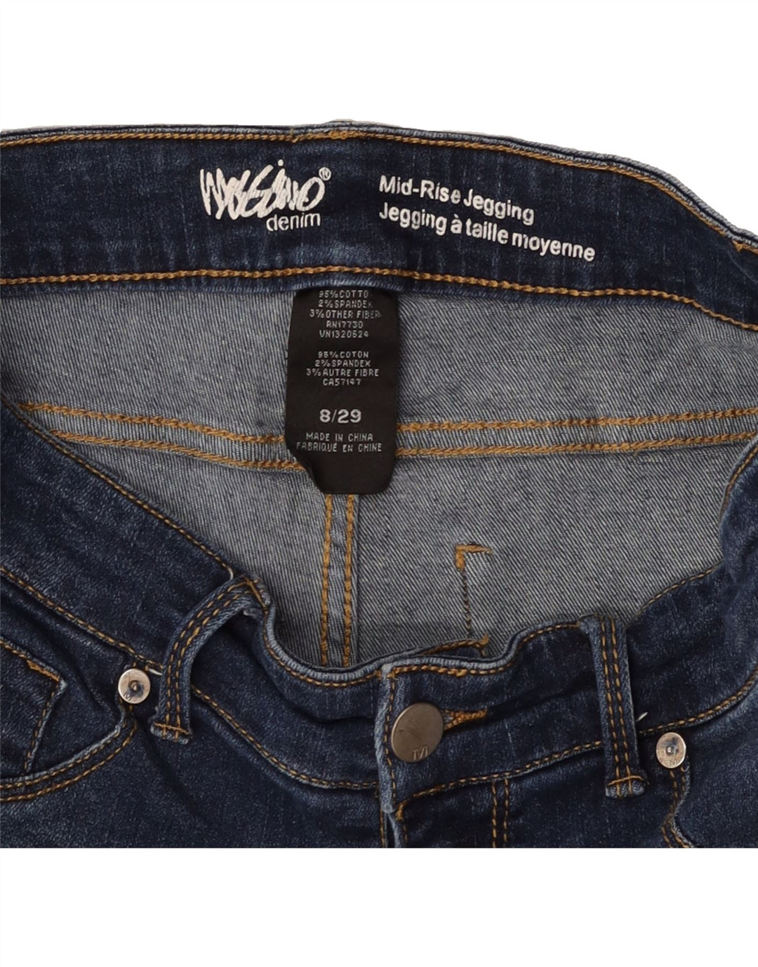 MOSSIMO Womens Mid Rise Denim Shorts US 8 Medium W29  Blue Cotton Vintage Mossimo and Second-Hand Mossimo from Messina Hembry 