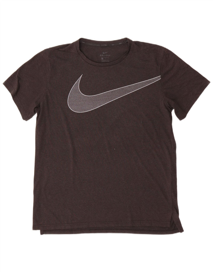 Nike Dri Fit Graphic majica kratkih rukava velika siva poliesterska majica