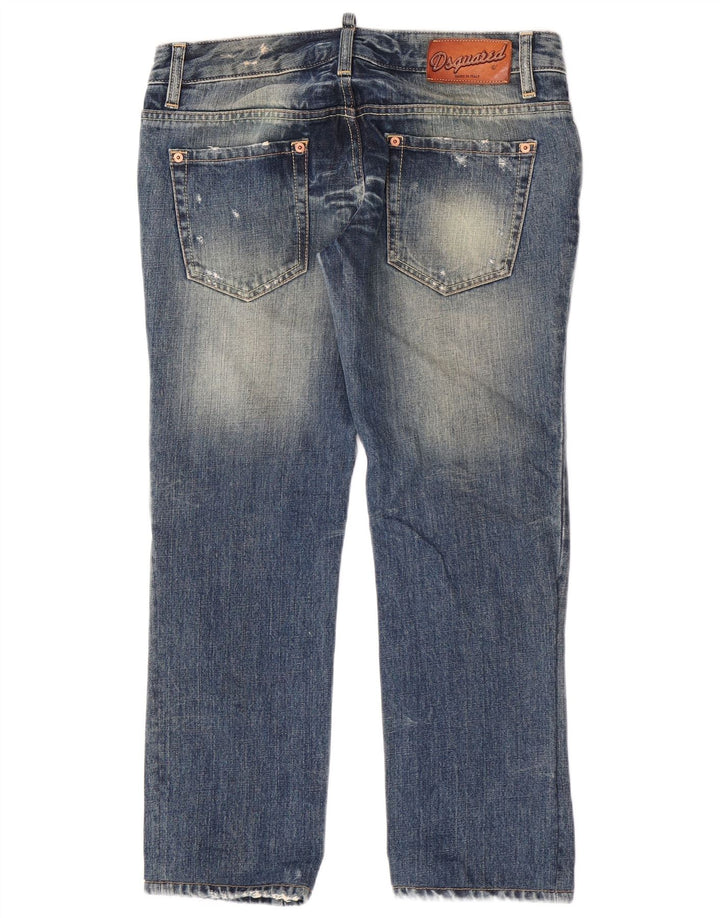 Dsquared ženske ravne traperice IT 44 srednje W30 L27 plavi pamuk