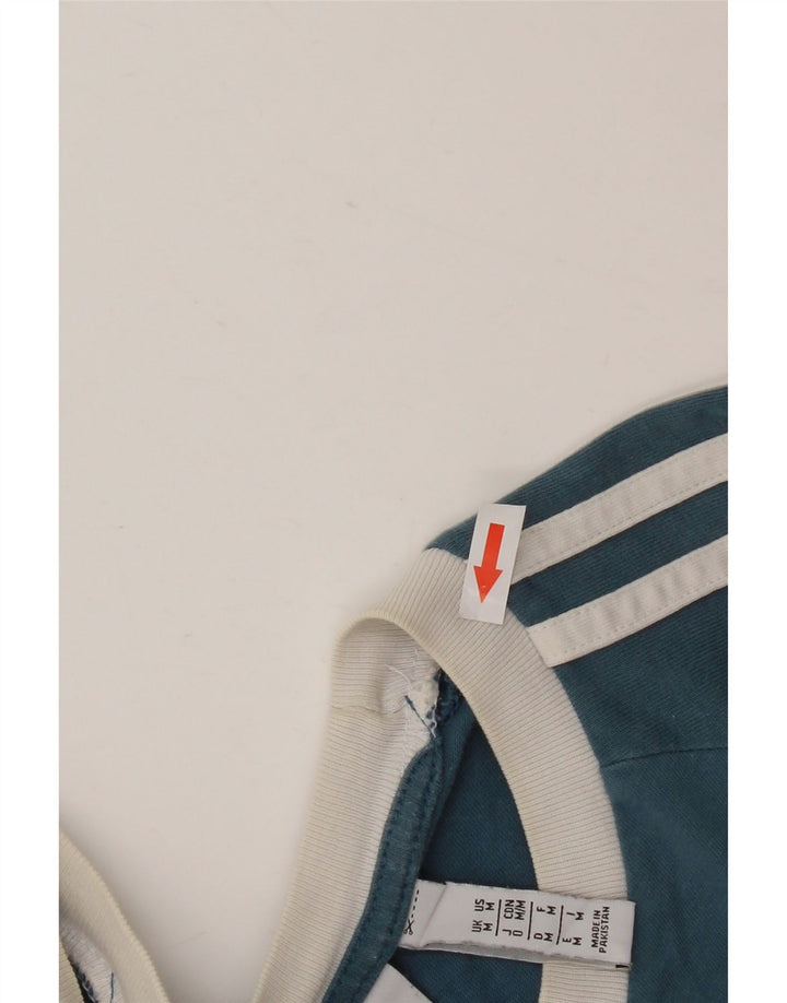 ADIDAS muška majica kratkih rukava Srednje plavi pamuk