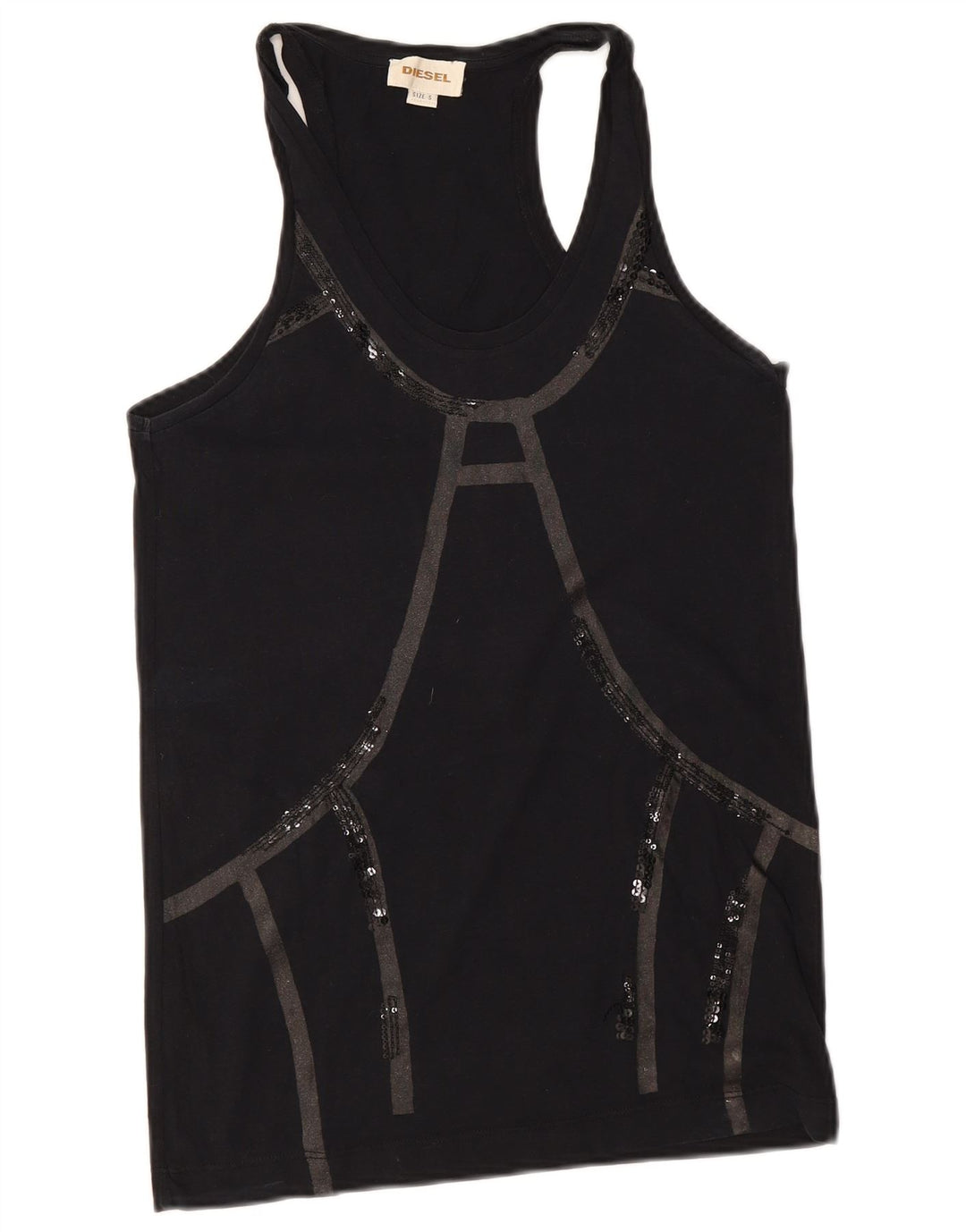 Diesel ženski prsluk Top UK 10 Small Black