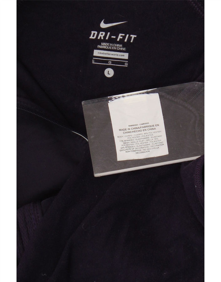 NIKE ženska gornja jakna za trenirku Dri Fit UK 14 veliki ljubičasti poliester