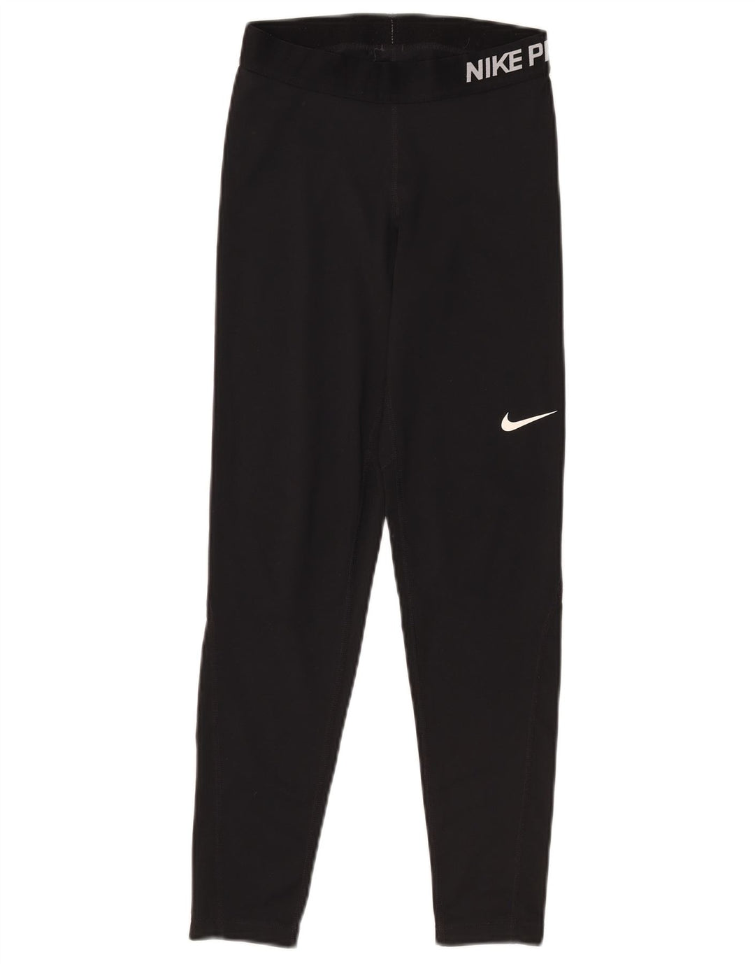 Nike Ženske Dri Fit Graphic Leggings UK 12 Srednje crni poliester