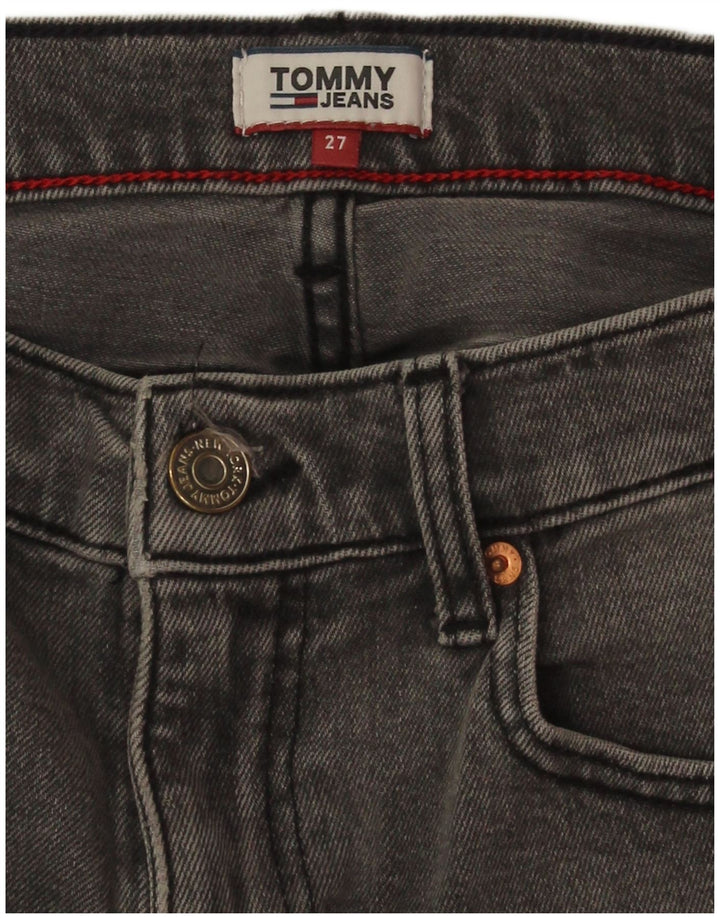 Tommy Hilfiger Ženske traper kratke hlače W27 Male sive pamučne