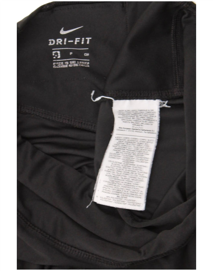 Nike Ženske Dri Fit Graphic Leggings UK 8 Male crne poliesterske