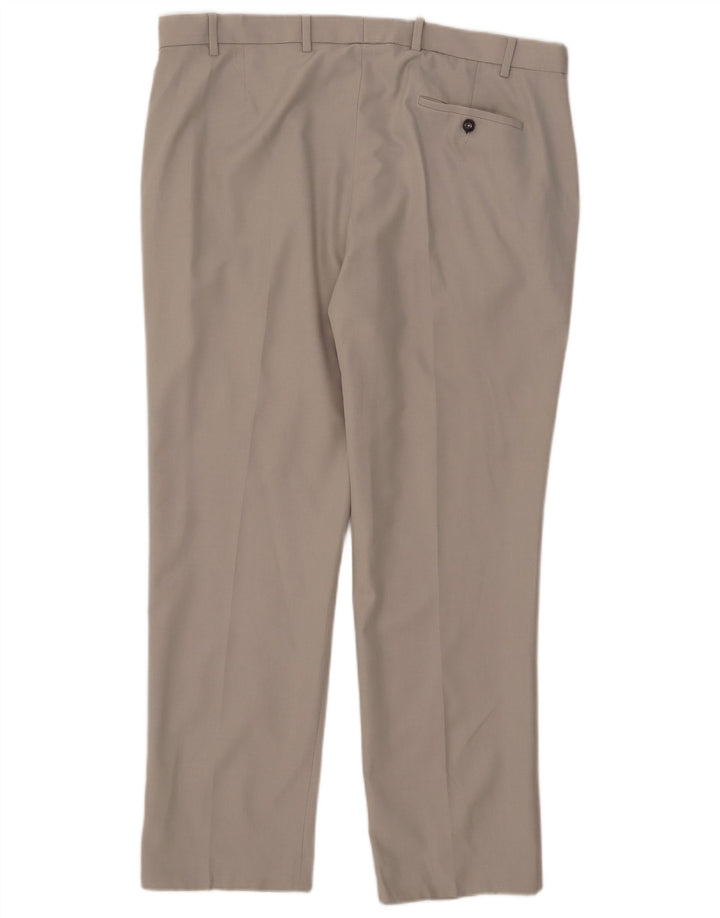 Marks & Spencer muške chino hlače standardnog kroja W40 L31 bež poliester