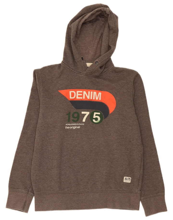 Jack & Jones muška majica s kapuljačom s kapuljačom, velika siva