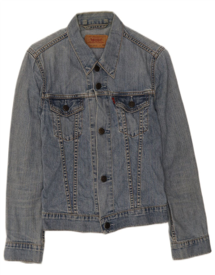 Levi's traper jakna za djevojčice 7-8 godina XS plavi pamuk