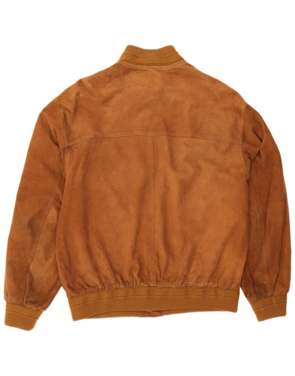 Vintage muška bomber jakna od brušene kože IT 56 3XL smeđa koža