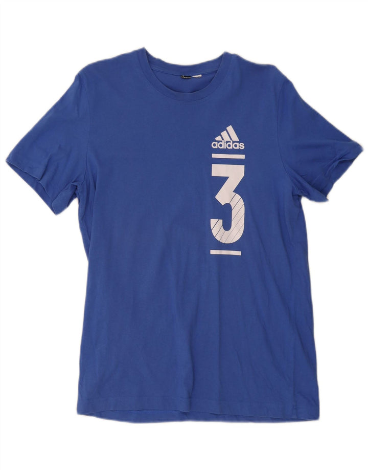 Adidas muška majica s grafičkim motivima, srednje plava