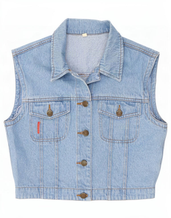 John Baner Ženska kratke traper majice UK 10 Small Blue Cotton