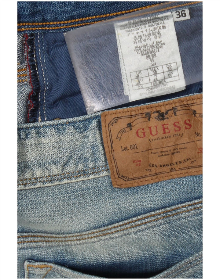 Guess muške ravne traperice W36 L34 plavi pamuk