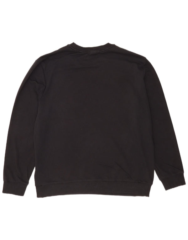 Calvin Klein Mens Graphic Sweatshirt Jumper 2XL Black Cotton