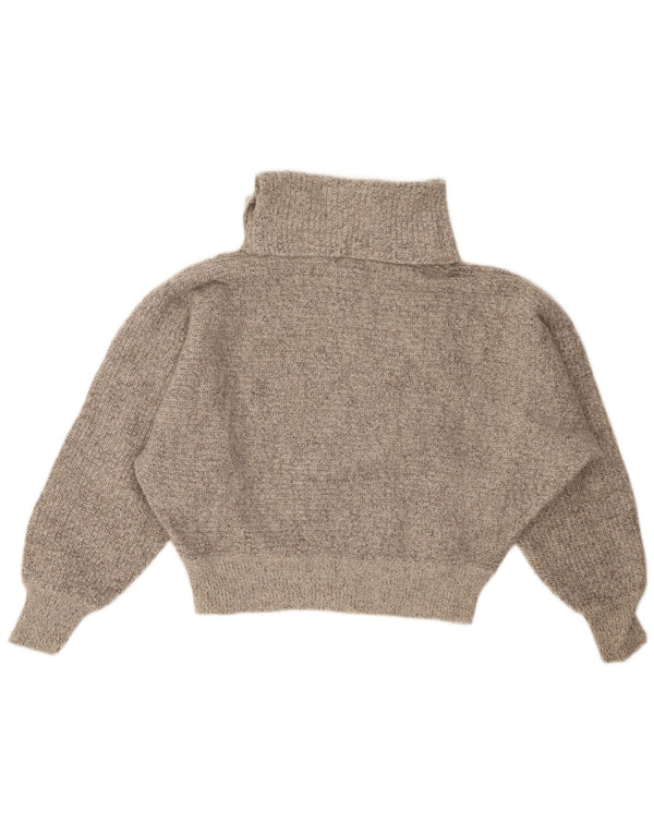 BAGARRY Ženski kratki pulover s rol ovratnikom UK 14 Velike sive mrlje