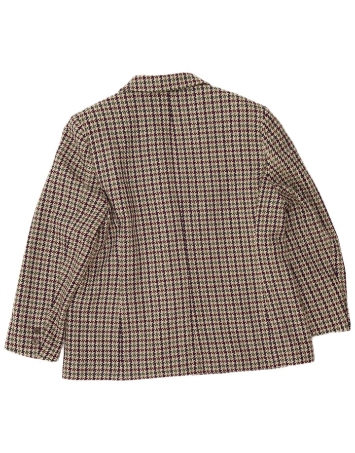 ELENA MIRO Ženska jakna s 2 gumba UK 18 XL Višebojna houndstooth
