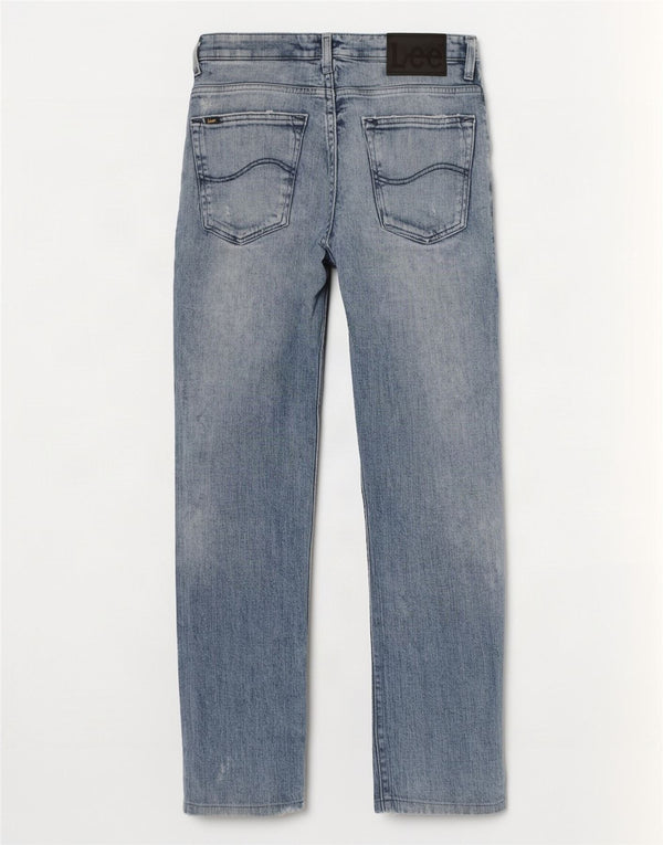 Lee Mens Knox isprekidane ravne traperice W29 L30 plavi pamuk