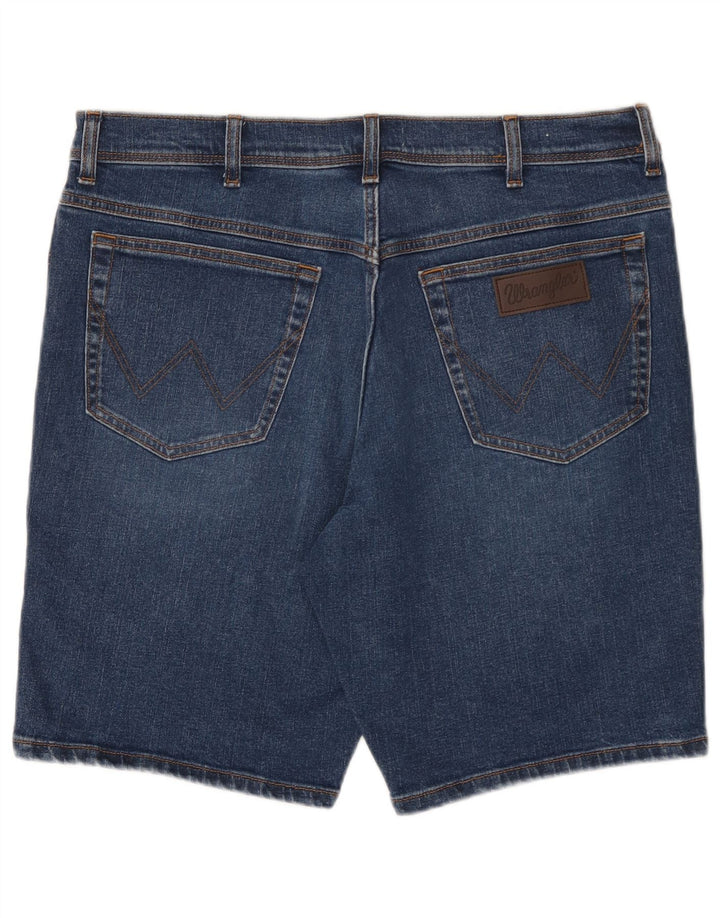 Wrangler muške traper kratke hlače W36 veliki tamnoplavi pamuk