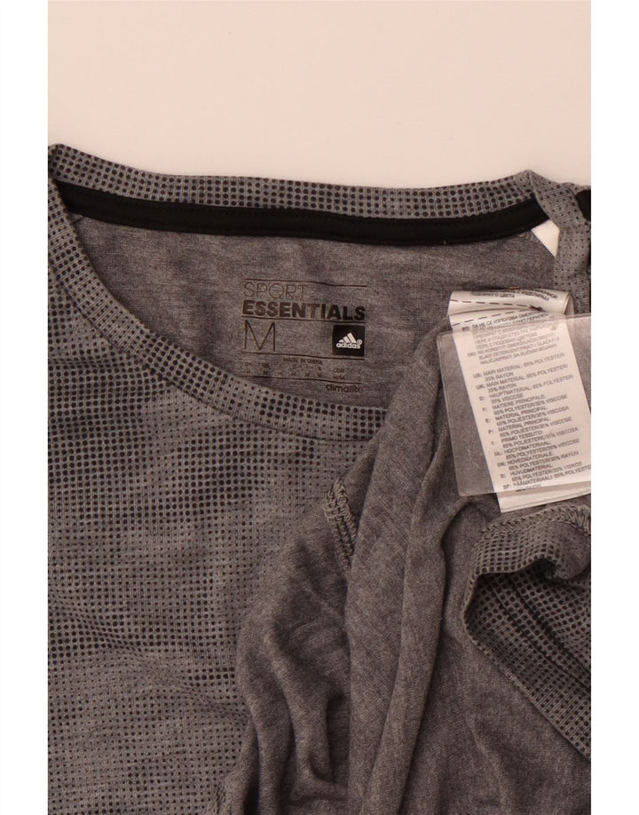 ADIDAS muška Climalite majica kratkih rukava Srednje sivi točkasti poliester