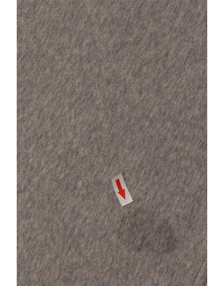 NIKE muška majica s kapuljačom širokog kroja, srednje sivi pamuk