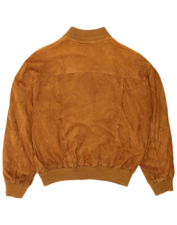 Vintage muška bomber jakna od brušene kože IT 56 2XL bež koža