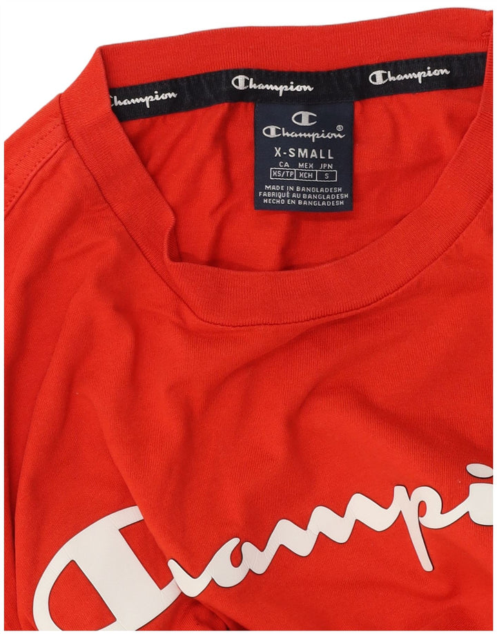 Champion Top XS majica kratkih rukava s grafičkim motivima, crvena