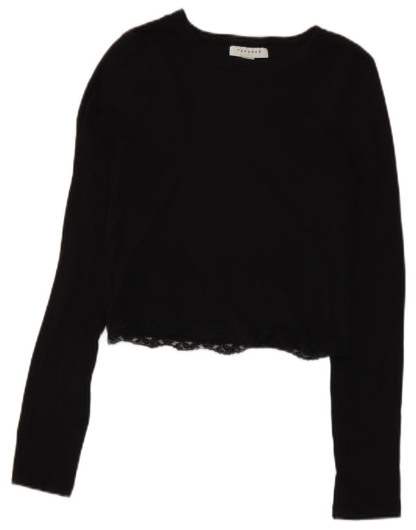 Topshop ženska majica dugih rukava UK 10 mala crna