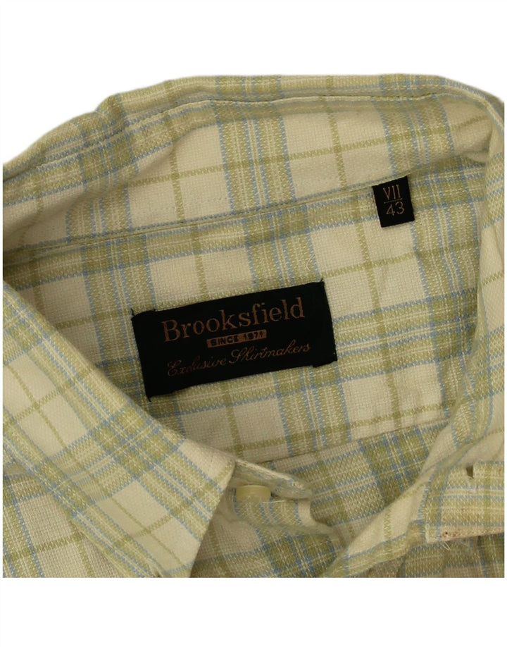 Brooksfield muška košulja, veličina 43, veliki zeleni karirani pamuk