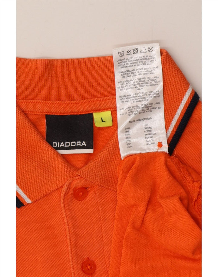 DIADORA Muška polo majica Velika narančasta pamuk