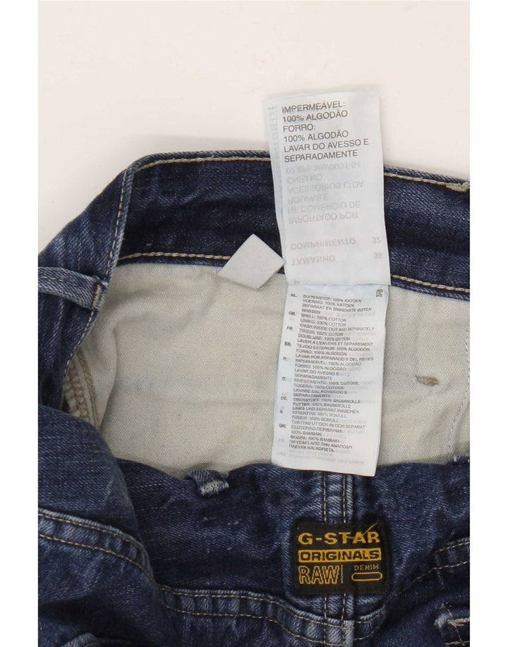 G-Star muške ravne traperice W36 L32 plavi patchwork pamuk