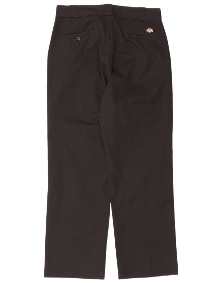 Dickies muške ravne chino hlače W32 L27 crni poliester