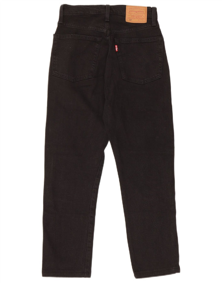 Levi's ženske 501 ravne traperice W24 L24 crne