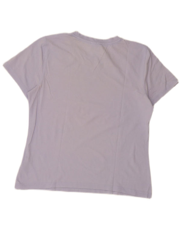 Adidas ženska majica kratkih rukava s grafičkim motivima UK 16 Large Purple Cotton