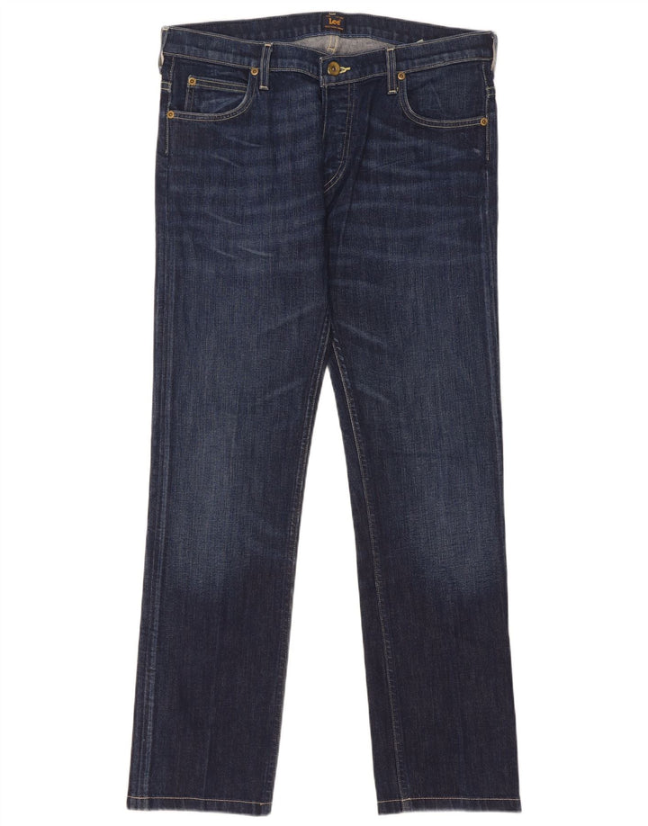 Lee Mens Powell Straight Jeans W33 L31 Plavi pamuk
