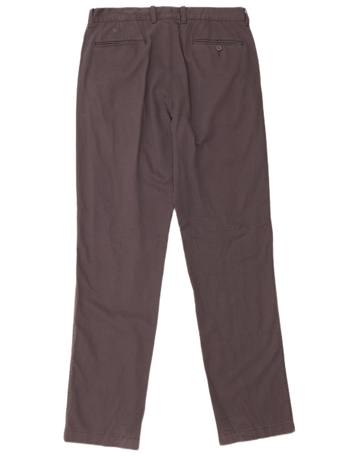 J. CREW Muške The Bleecker ravne chino hlače W34 L36 sivi pamuk