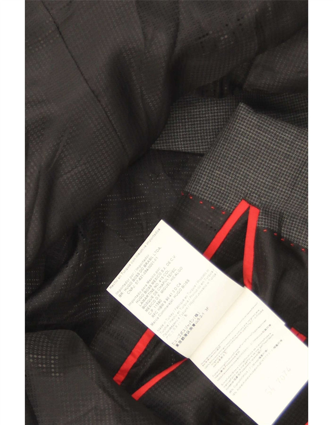 Hugo Boss muška jakna sa 2 gumba EU 54 2XL siva houndstooth
