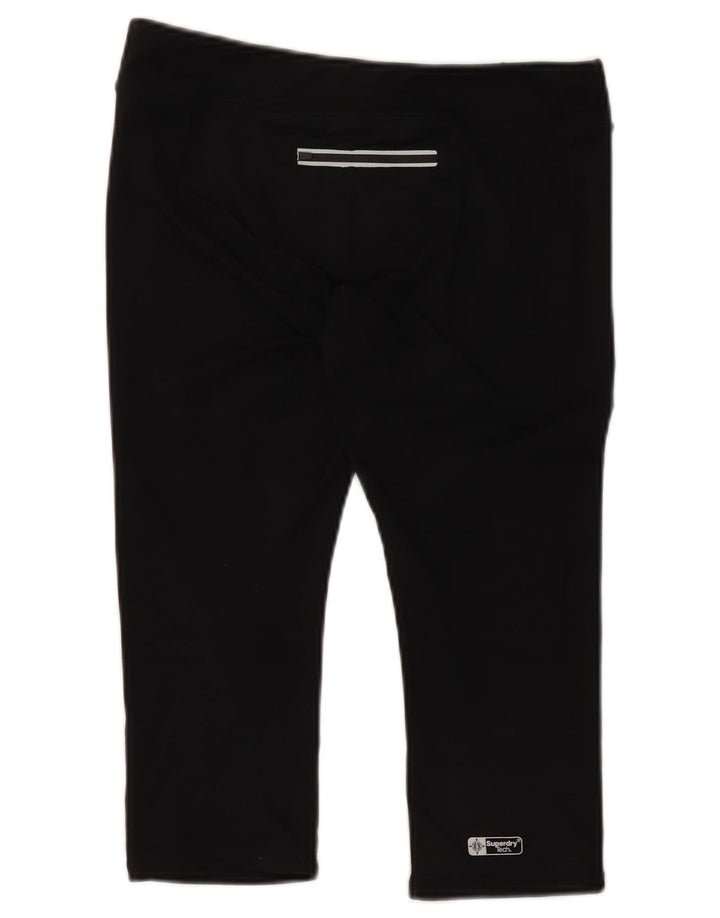 Superdry ženske Graphic Capri tajice UK 12 Srednji crni poliester