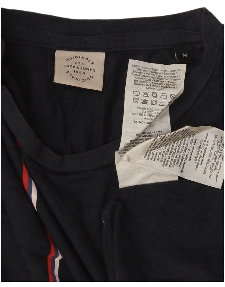 Jack & Jones muška majica kratkih rukava Srednji tamnoplavi pamuk na pruge