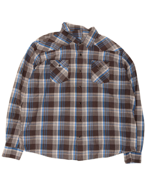 Wrangler muška košulja 3XL smeđa karirana pamuk