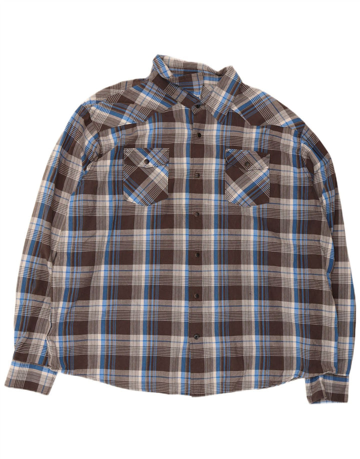 Wrangler muška košulja 3XL smeđa karirana pamuk