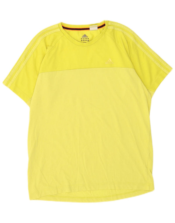 Adidas muška majica Climalite, srednji žuti pamuk